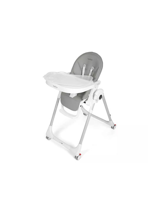 Peg Perego Prima Pappa Follow Me Plus Αναδιπλούμενο Καρεκλάκι Φαγητού με Ρυθμιζόμενο Ύψος Ice