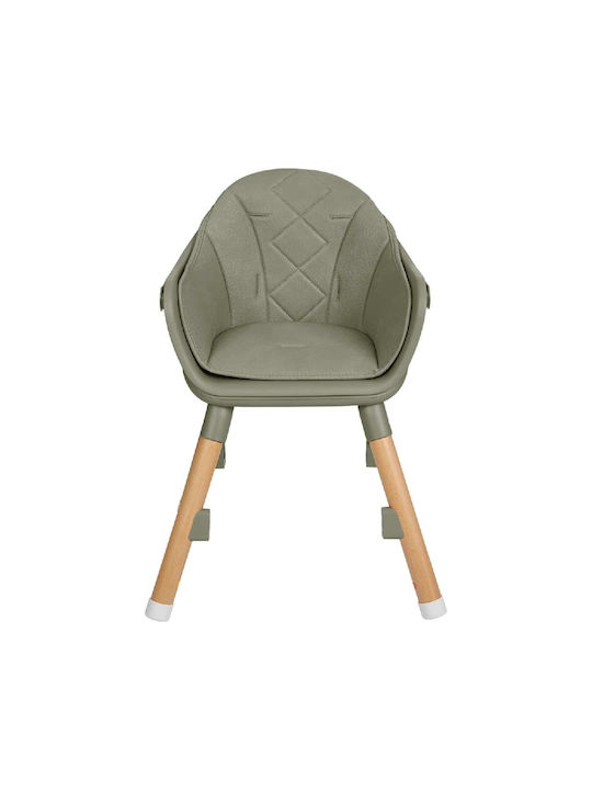 Kikka Boo Woody Baby Highchair 2 in 1 Army Green