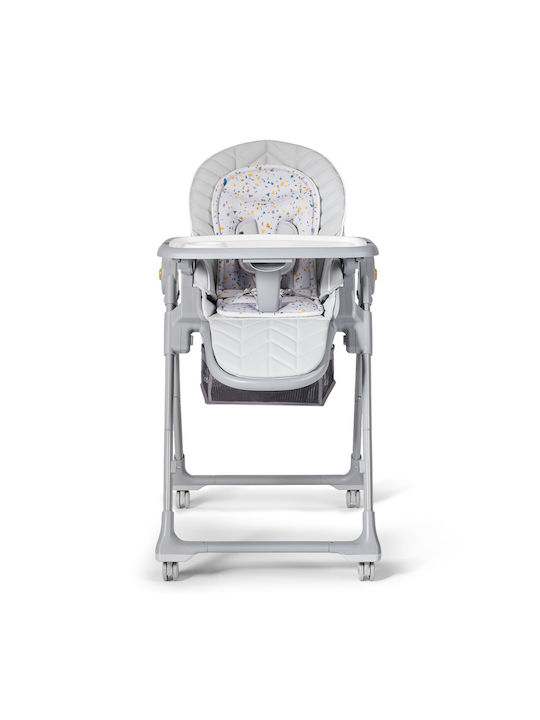 Kinderkraft Lastree Foldable Baby Highchair 2 in 1 with Adjustable Height Gray