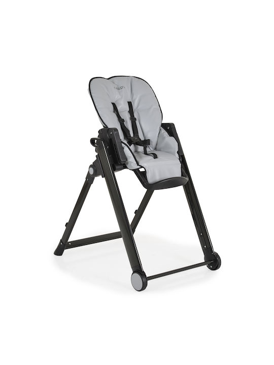 Cangaroo Neron Foldable Baby Highchair with Adjustable Height Gray