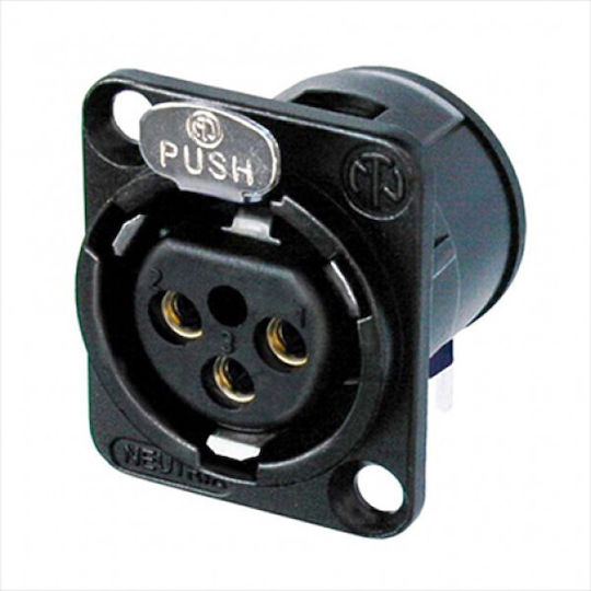 Neutrik NC3FD-LX-B Βύσμα XLR female Μαύρο (NC3FD-LX-B)