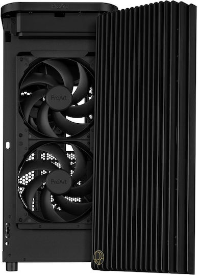 Asus ProArt PA401 Gaming Midi Tower Computer Case with Side Window Black