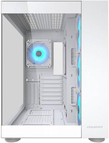 Cougar FV150 RGB Gaming Midi Tower Κουτί Υπολογιστή με Πλαϊνό Παράθυρο Λευκό