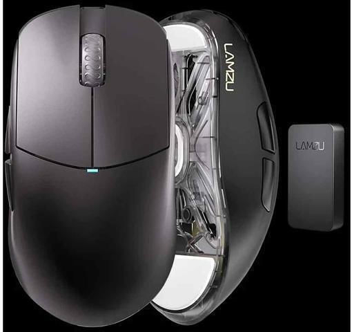 Lamzu Atlantis Mini Drahtlos Gaming Gaming Maus 26000 DPI Schwarz