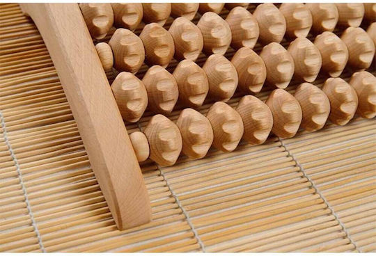 Maderotherapy Wooden Foot Massage Base 7 Rollers