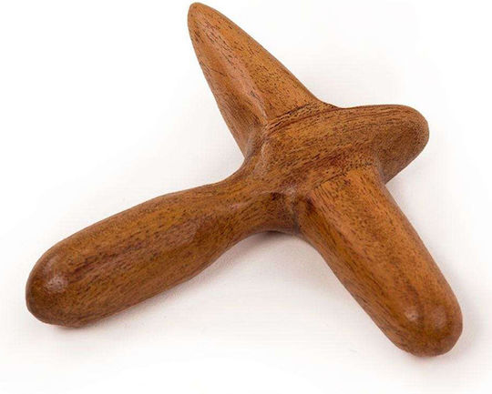 Wooden Reflexology Tools Set 4 Cube Cross Birdy Stick
