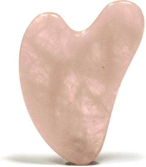 Μασάζ Προσώπου Gua Sha Πέτρα Χαλαζία + Ρολό Anti-Aging Gesichtsroller Rose