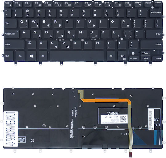 Πληκτρολόγιο Keyboard Laptop Dell Xps 13 9343 13-9350 Κωδ.40479grnoframebacklit