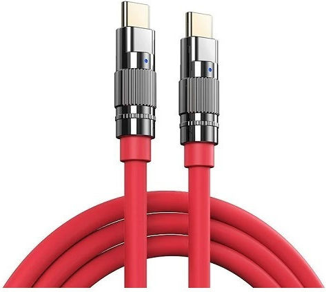 Remax RC-C055 USB 3.0 Cable USB-C male - USB-C 100W PD Κόκκινο 1.2m