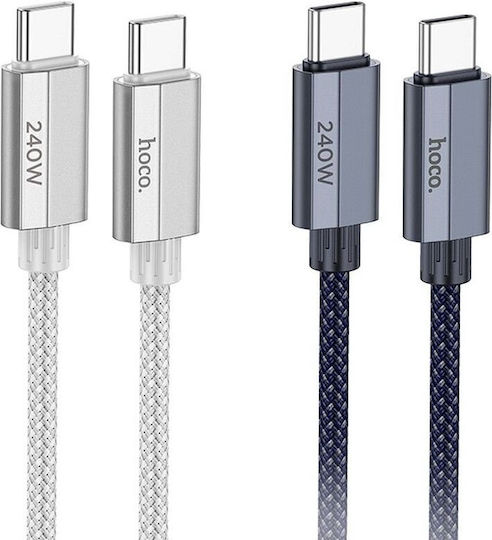 Hoco USB 2.0 Kabel USB-C männlich - USB-C 240W Blau 1.8m