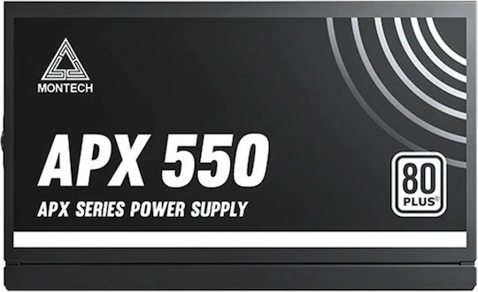 Montech APX 550W 550W Черен Компютърно захранване Пълен кабел