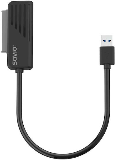 Savio AK-38 SATA Female to USB 3.0 Male for 2.5″ Drives Black