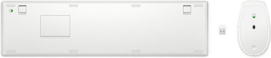 HP 655 Wireless Keyboard & Mouse Set English UK White