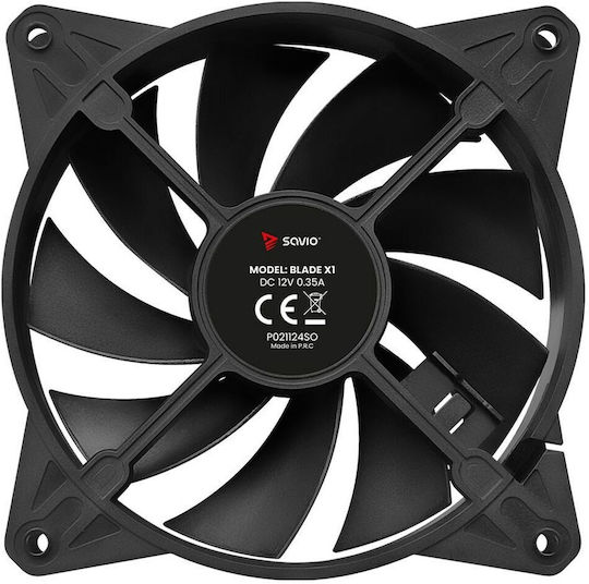 Savio Gehäuselüfter 120mm (1800rpm) mit ARGB Beleuchtung und Verbindung 4-Pin PWM 3 Stück