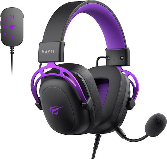 Havit H2002C+U Over Ear Gaming Headset με σύνδεση 3.5mm