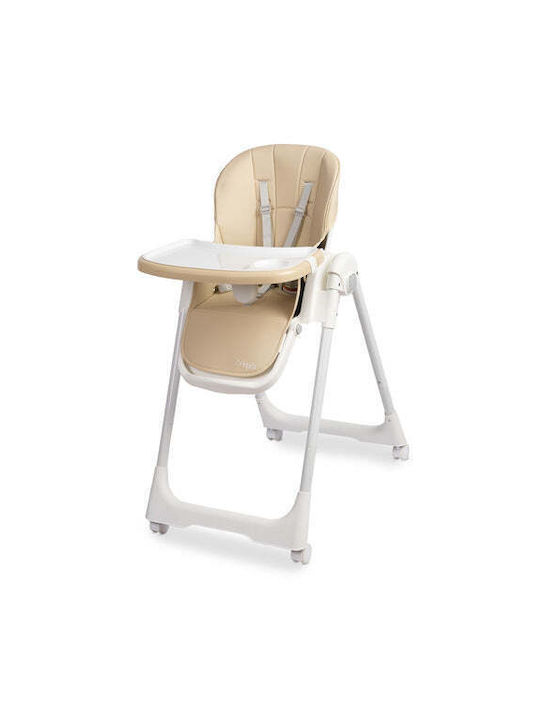 Caretero Large Foldable Baby Highchair Beige