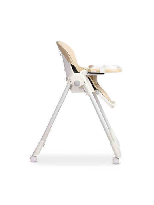 Caretero Large Foldable Baby Highchair Beige