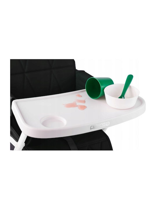 Ricokids Ricokids Nuco Αναδιπλούμενο Καρεκλάκι Φαγητού Μαύρο