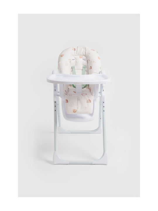 Mothercare Lovable Bear Αναδιπλούμενο Καρεκλάκι Φαγητού με Ρυθμιζόμενο Ύψος Πολύχρωμο