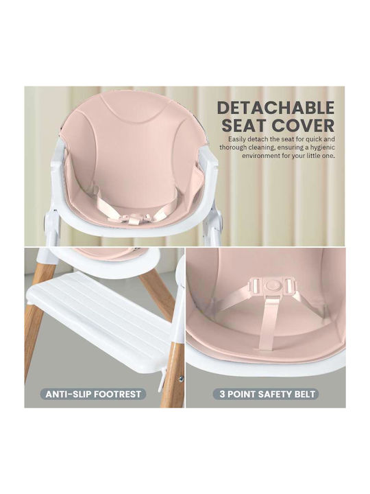 Emporio Collection Baby Hochstuhl Klappbar Rosa