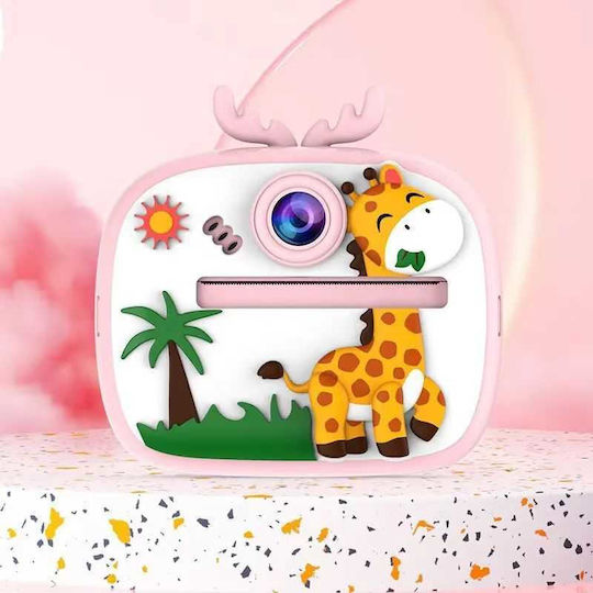 AM300-1 Children's Camera 20MP Full HD (1080p) with Thermal Printing Optical Zoom 8x Pink