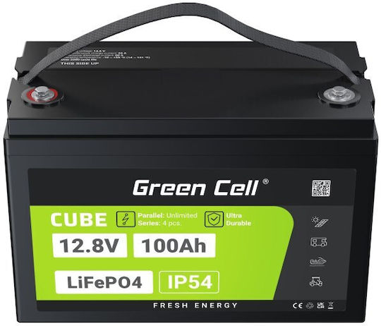 Green Cell Baterie UPS cu Capacitate 100Ah și Tensiune 12.8V LFPGC12V100AH 1buc