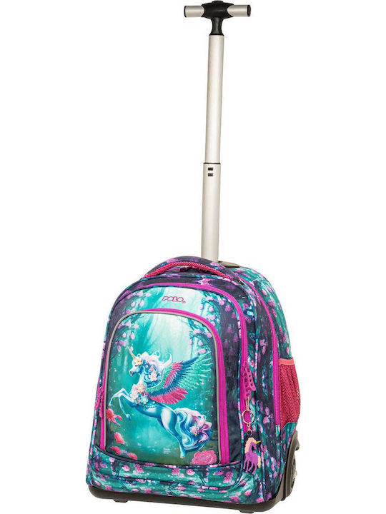 Polo Backpack School Bag Trolley Elementary, Elementary Unicorn with Water Bottle Holder 30Liters 2025