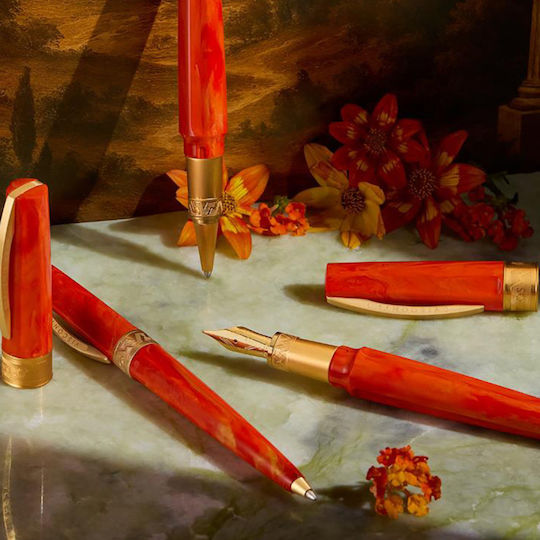 Visconti Mirage Писалка Оранжева с Червено Мастило