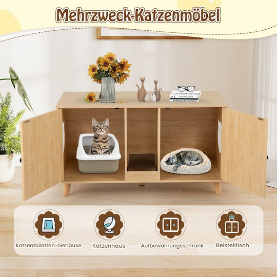 Costway Cat Toilet White