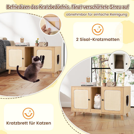 Costway Cat Toilet White