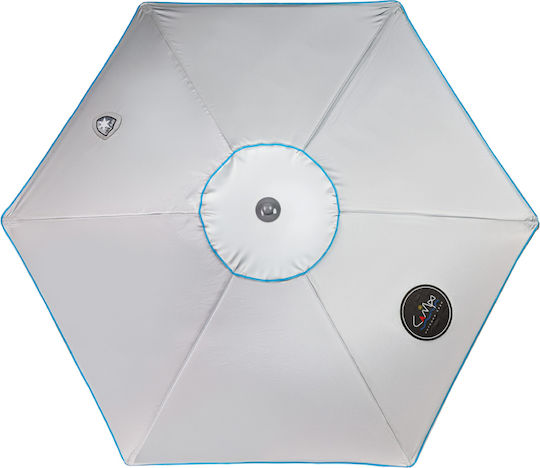 Campo Folding Beach Umbrella Diameter 2m with UV Protection and Air Vent Green