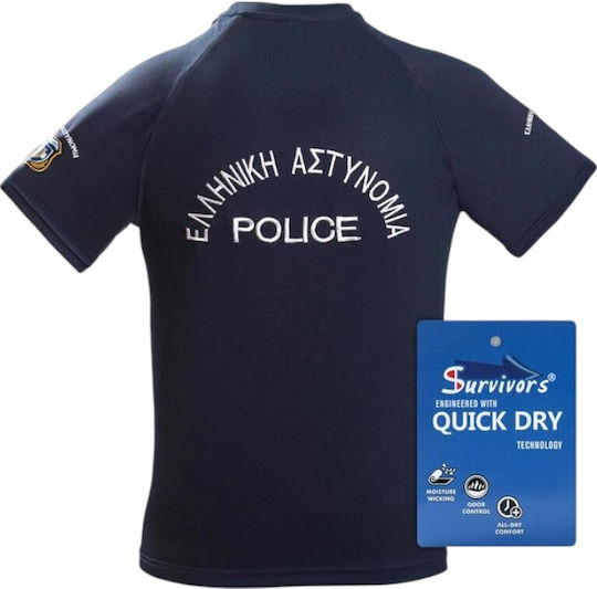 Survivors Police Tactical Quick Dry Shirt Blue