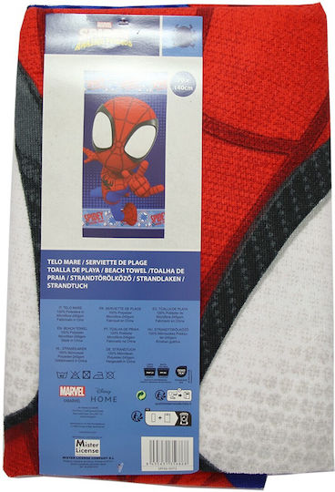 Marvel Spidey Πετσέτα Θαλάσσης Microfiber 70x140εκ Spi36-5072 Μπλε 70x140εκ
