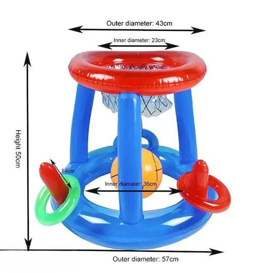Inflatable Pool and Sea Basket Basketball