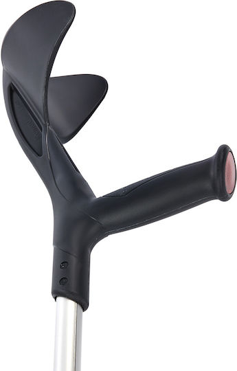 Mikirad Elbow Crutch Reinforced Stable Handle Adjustable Height Black 04/mr-bl