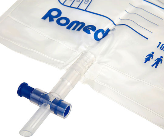 Romed Oυροσυλλέκτης 2000ml Βαλβίδα Κάνουλα Αποστειρωμένος Ub2lsttv 1 Τμχ