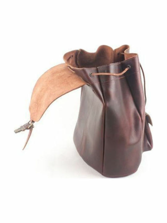 Kouros Women's Leather Backpack Leather A Quality 403 Bordeaux