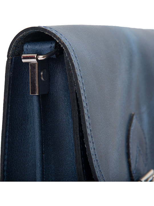 Bohemia By Kouros Leather Bag 13-1 Blue