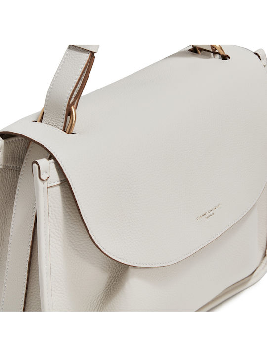 Gianni Chiarini Louise Leather Bag Bs10171 Ecru Bs10171v/Marble