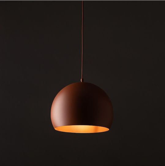 TK Lighting Pendant Light Brown with Socket E27 27x160cm