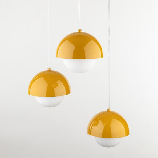 TK Lighting Κρεμαστό Φωτιστικό Μπεζ 31.5εκ.