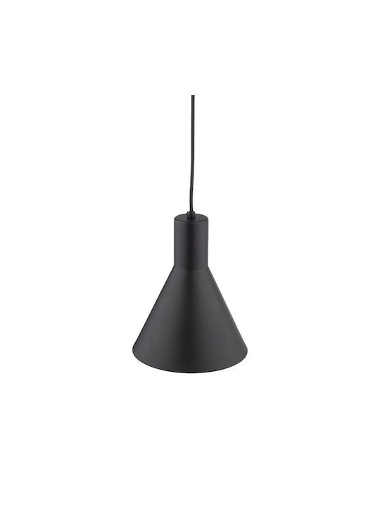 TK Lighting Pendant Light Black with Socket E27 18x155cm