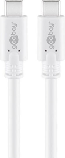 Goobay USB 2.0 Cable USB-C male - USB-C 60W White 1m (67194)
