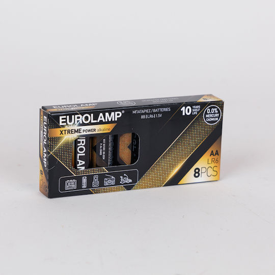 Eurolamp Extreme Alkaline Batteries AA 1.5V 8pcs