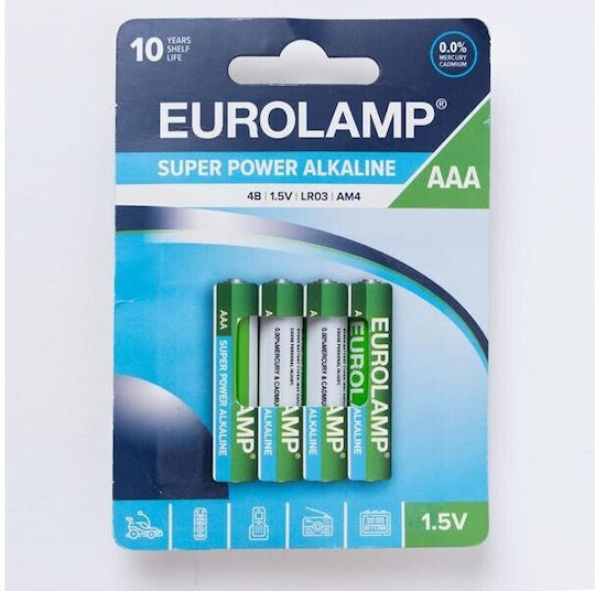 Eurolamp Super Power Αλκαλικές Μπαταρίες AAA 1.5V 4τμχ