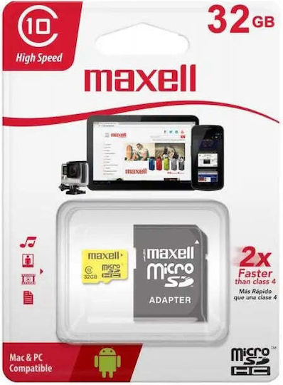 Maxell microSDHC 32GB Klasse 10 mit Adapter