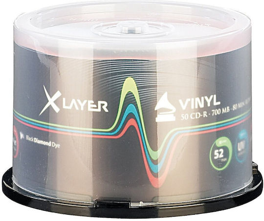 MediaRange Εγγράψιμα CD-R 52x 700MB Cake Box 50τμχ