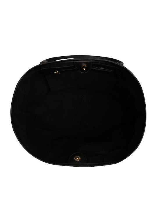 Shopper Handtasche Lucky Bees 355 V2 Schwarz Grau Kunstleder 50x15x28 cm 671lkb1521