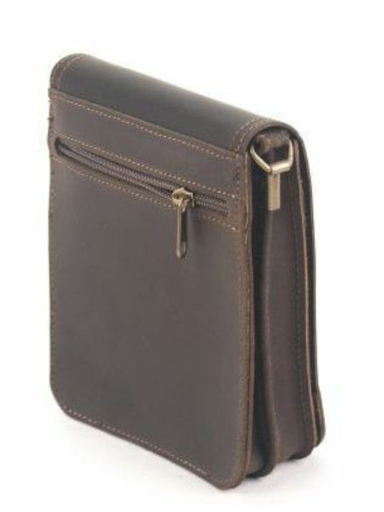 Kouros Leather Bag Leather Krouta 323 Krouta Brown