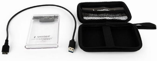 Gembird Hdd 2.5" Usb 3.0 Transparent Hdd Case 9.5mm